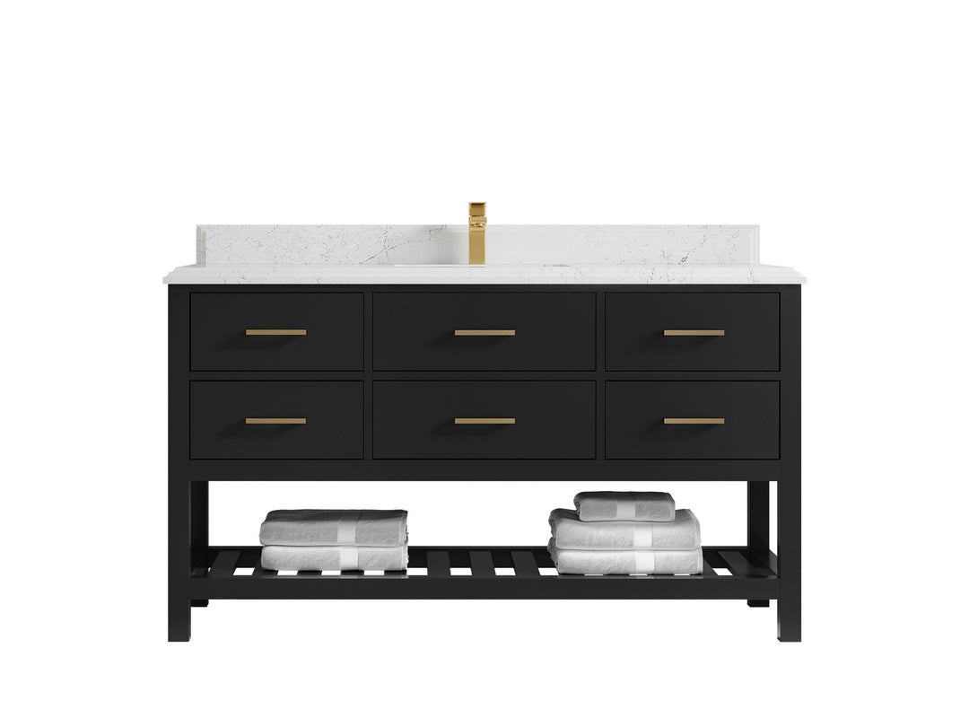 Parker 60 in. W x 22 in. D Single Sink Bathroom Vanity