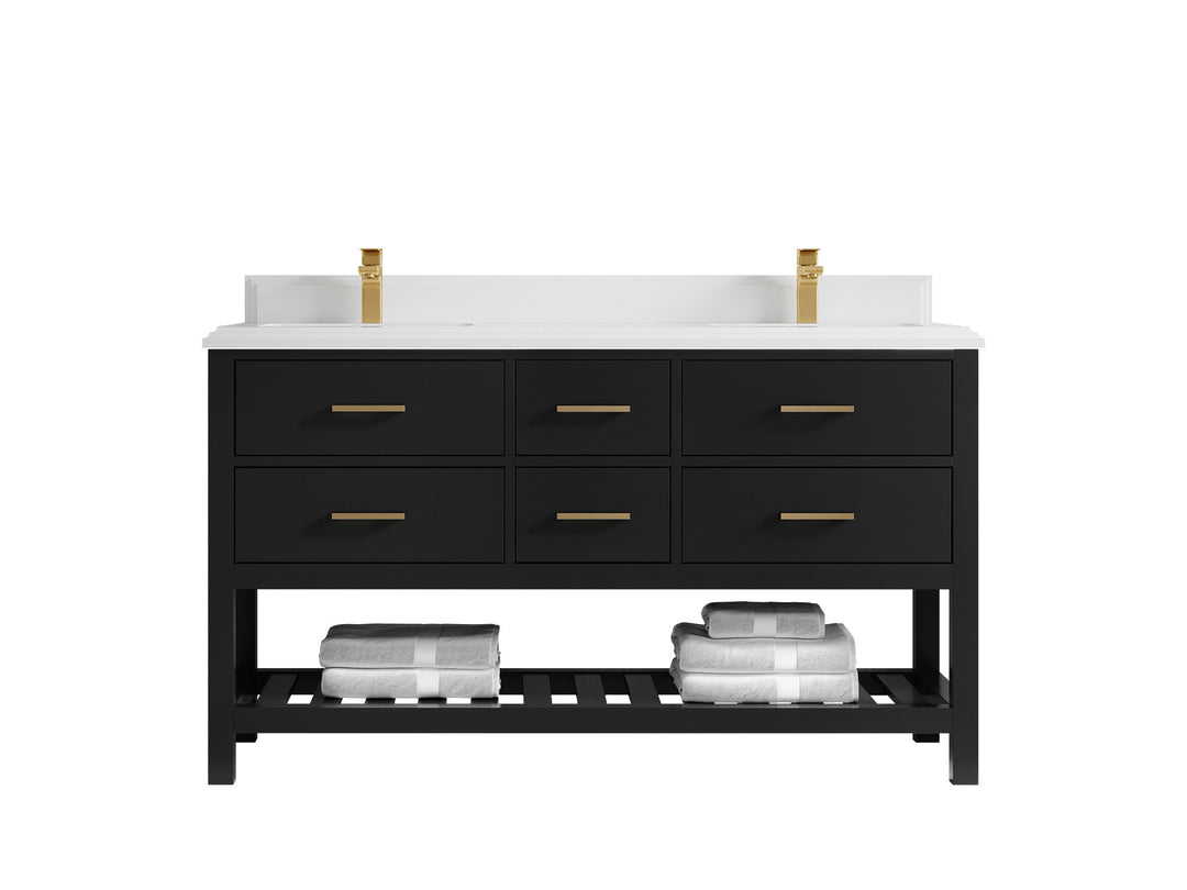 Parker 60 in. W x 22 in. D Double Sink Bathroom Vanity