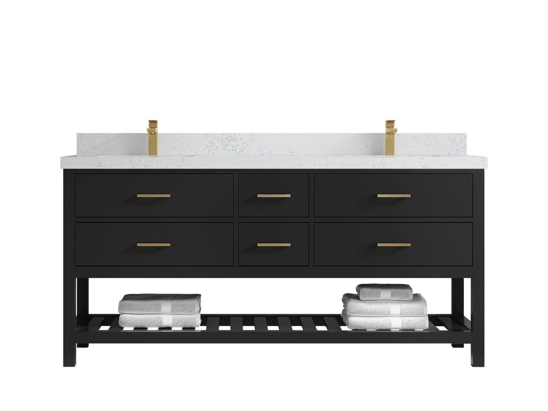 Parker 72 in. W x 22 in. D Double Sink Bathroom Vanity