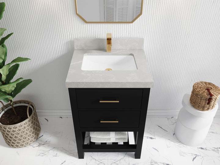 Parker 24 in. W x 22 in. D Single Sink Bathroom Vanity - photo 25