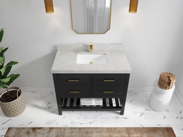 Parker 42 in. W x 22 in. D Single Sink Bathroom Vanity - photo 25