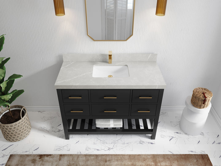 Parker 48 in. W x 22 in. D Single Sink Bathroom Vanity - photo 25