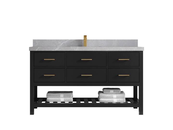 Parker 60 in. W x 22 in. D Single Sink Bathroom Vanity - photo 30