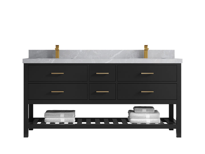 Parker 72 in. W x 22 in. D Double Sink Bathroom Vanity - photo 22