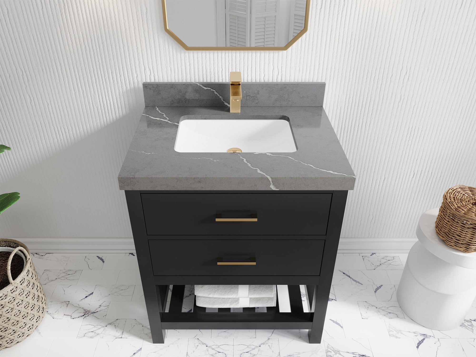 Parker 30 in. W x 22 in. D Single Sink Bathroom Vanity