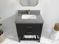 Parker 30 in. W x 22 in. D Single Sink Bathroom Vanity - photo 27