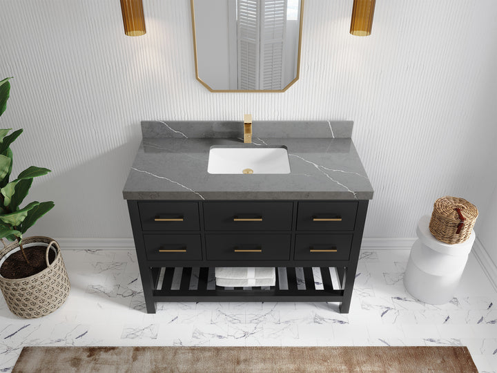 Parker 48 in. W x 22 in. D Single Sink Bathroom Vanity - photo 27