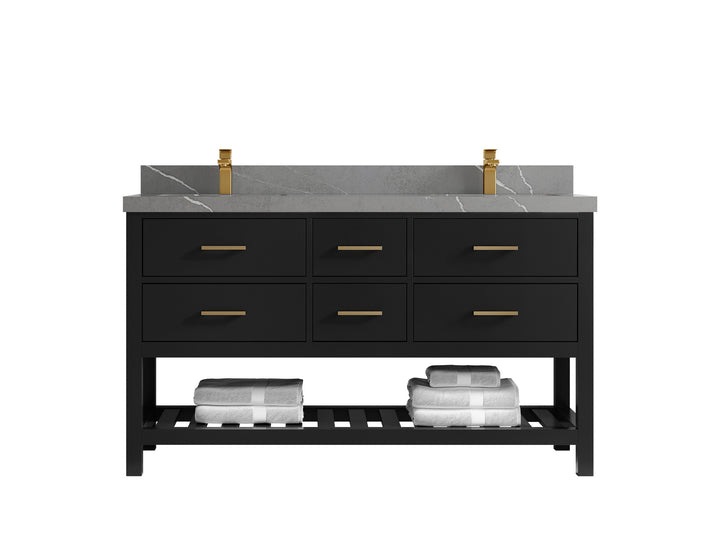 Parker 60 in. W x 22 in. D Double Sink Bathroom Vanity - photo 28