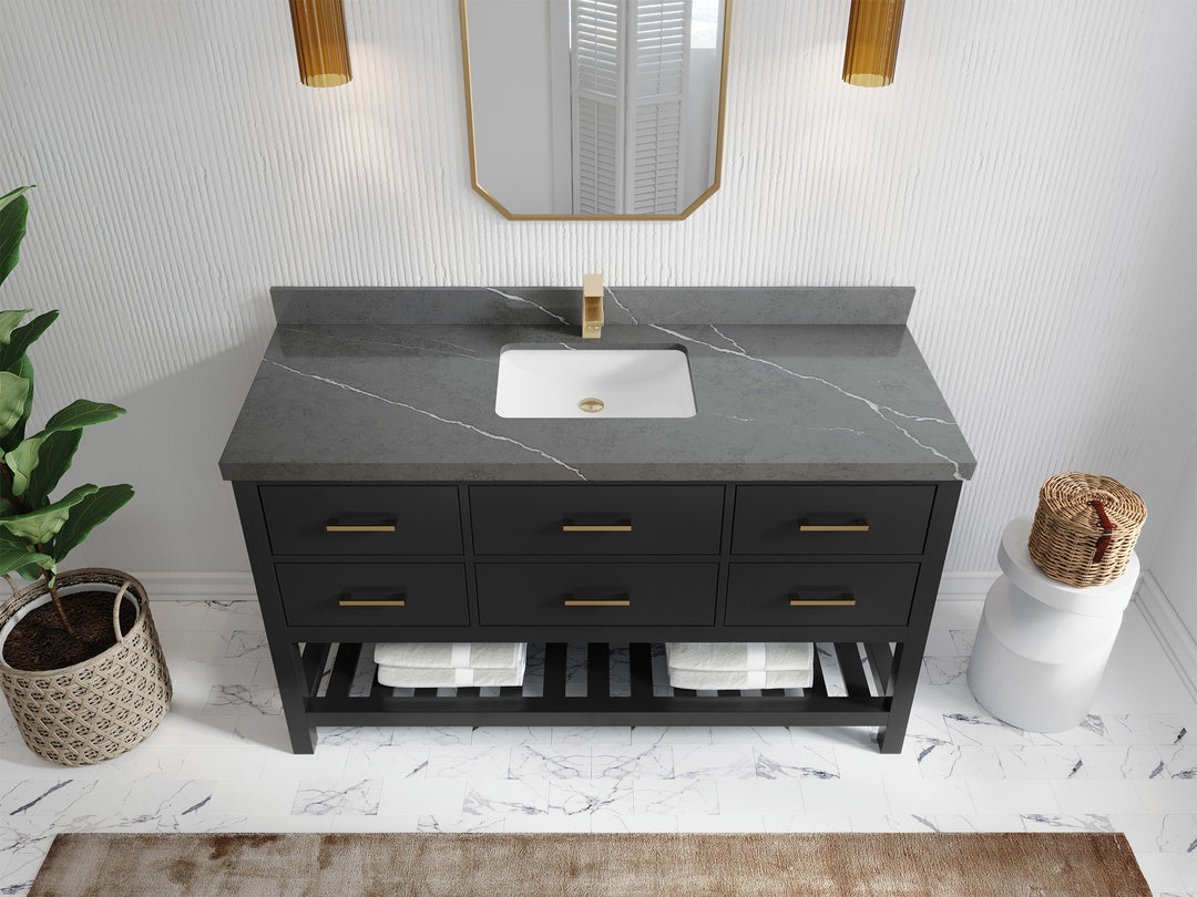 Parker 60 in. W x 22 in. D Single Sink Bathroom Vanity