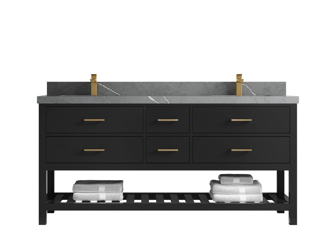 Parker 72 in. W x 22 in. D Double Sink Bathroom Vanity