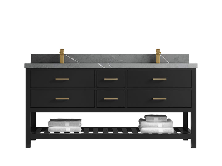 Parker 72 in. W x 22 in. D Double Sink Bathroom Vanity - photo 24
