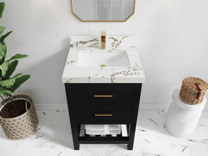 Parker 24 in. W x 22 in. D Single Sink Bathroom Vanity - photo 29
