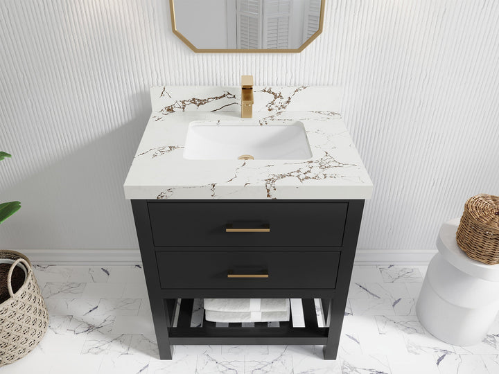 Parker 30 in. W x 22 in. D Single Sink Bathroom Vanity - photo 29