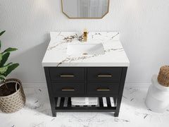 Parker 36 in. W x 22 in. D Single Sink Bathroom Vanity - photo 29