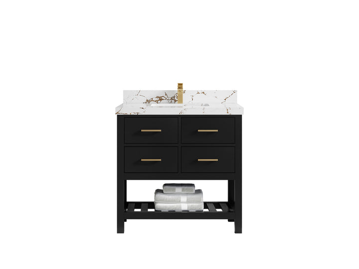 Parker 36 in. W x 22 in. D Single Sink Bathroom Vanity - photo 30