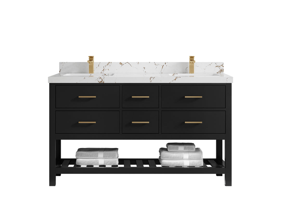 Parker 60 in. W x 22 in. D Double Sink Bathroom Vanity