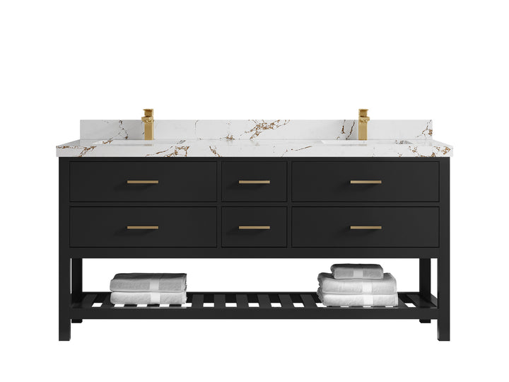 Parker 72 in. W x 22 in. D Double Sink Bathroom Vanity - photo 26