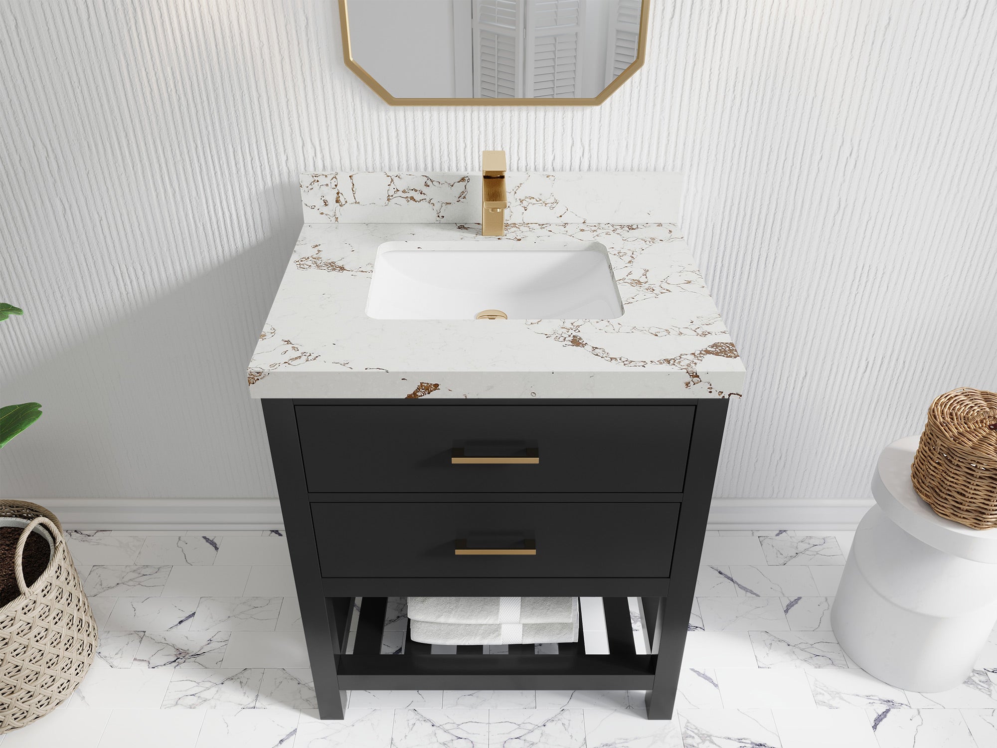 Parker 30 in. W x 22 in. D Single Sink Bathroom Vanity