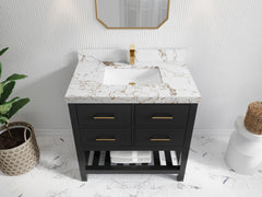 Parker 36 in. W x 22 in. D Single Sink Bathroom Vanity - photo 31