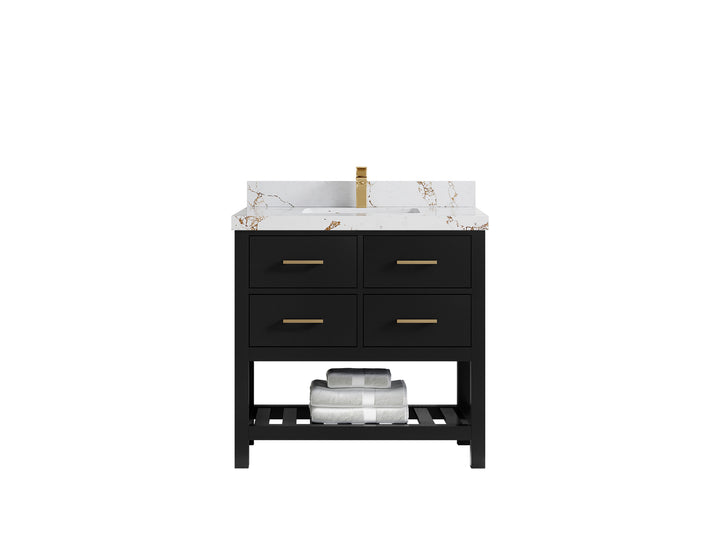 Parker 36 in. W x 22 in. D Single Sink Bathroom Vanity - photo 32