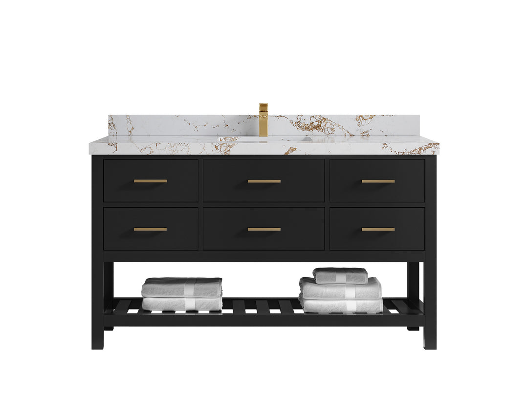 Parker 60 in. W x 22 in. D Single Sink Bathroom Vanity