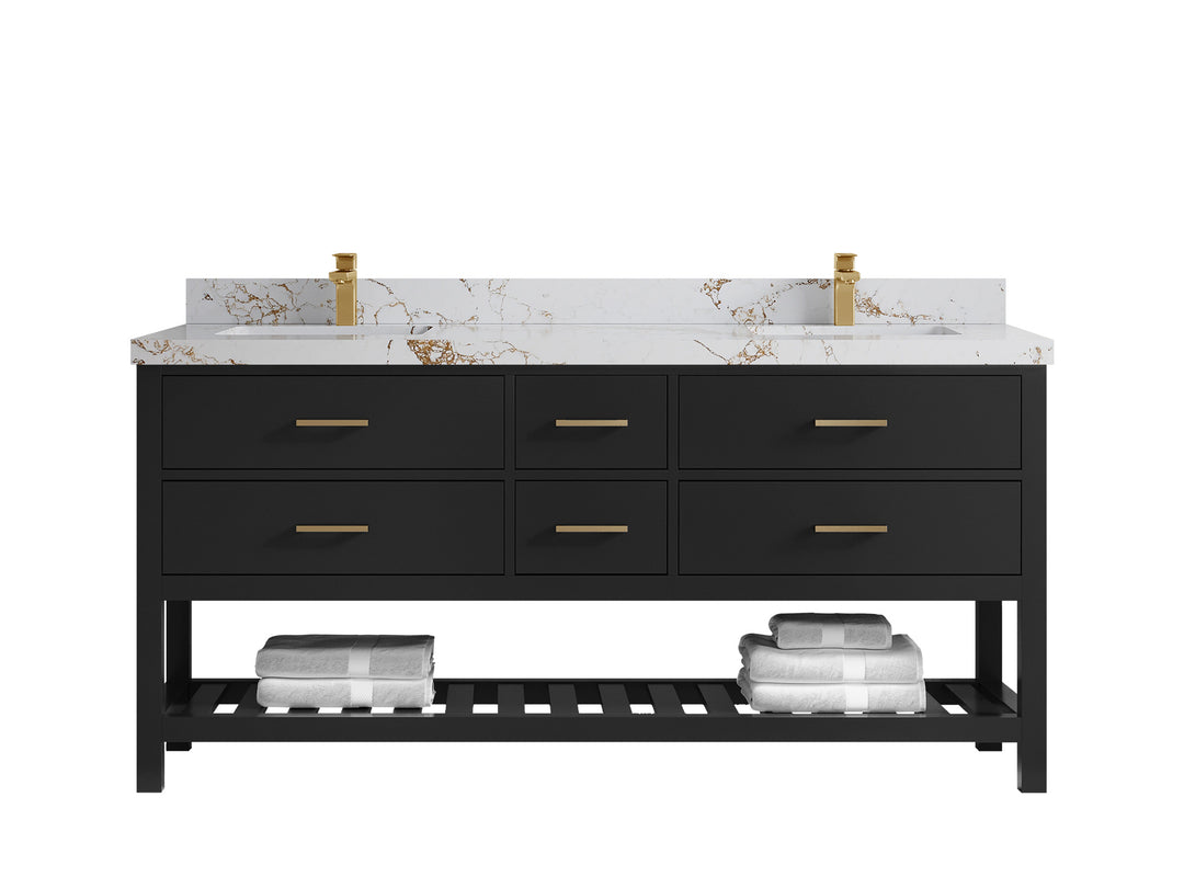 Parker 72 in. W x 22 in. D Double Sink Bathroom Vanity