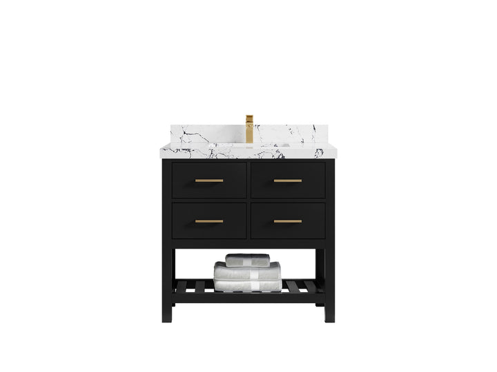 Parker 36 in. W x 22 in. D Single Sink Bathroom Vanity - photo 34