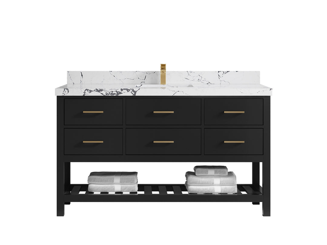 Parker 60 in. W x 22 in. D Single Sink Bathroom Vanity