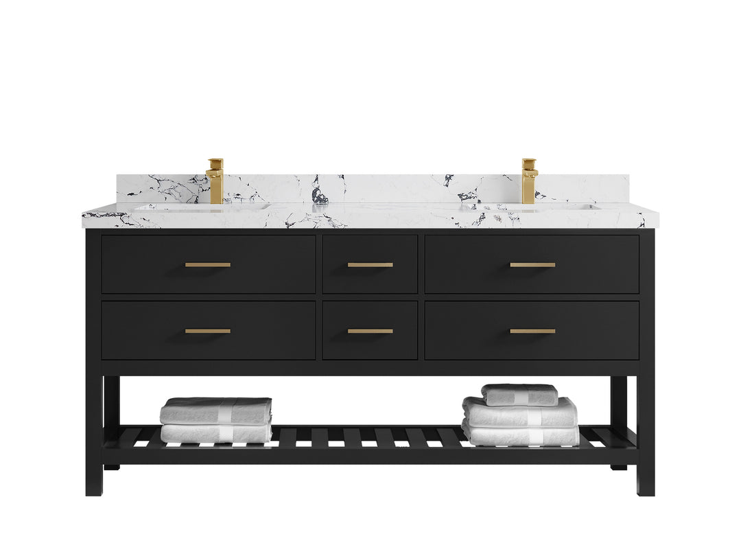 Parker 72 in. W x 22 in. D Double Sink Bathroom Vanity