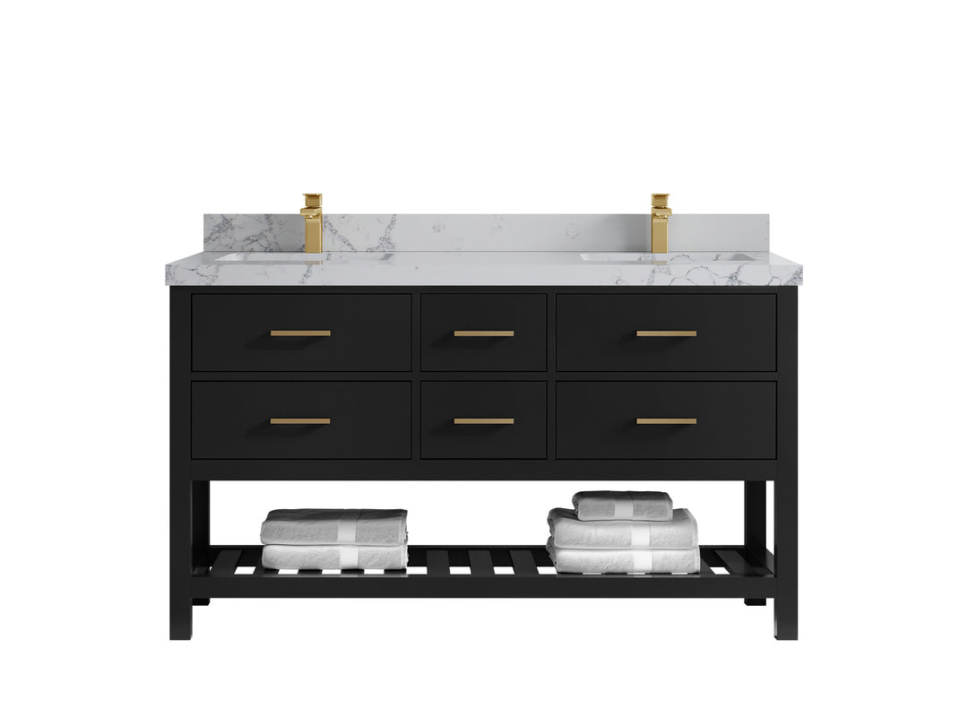 Parker 60 in. W x 22 in. D Double Sink Bathroom Vanity