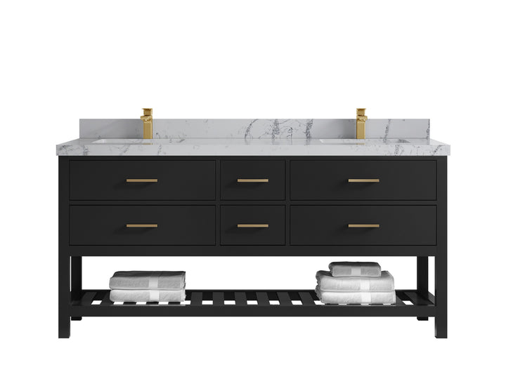 Parker 72 in. W x 22 in. D Double Sink Bathroom Vanity - photo 30