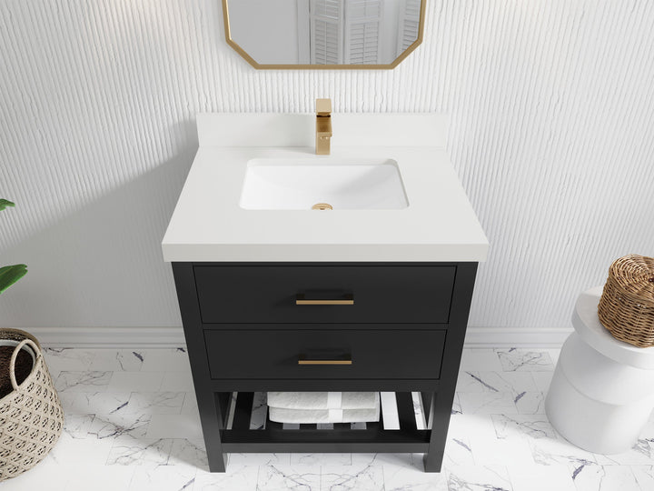 Parker 30 in. W x 22 in. D Single Sink Bathroom Vanity - photo 37