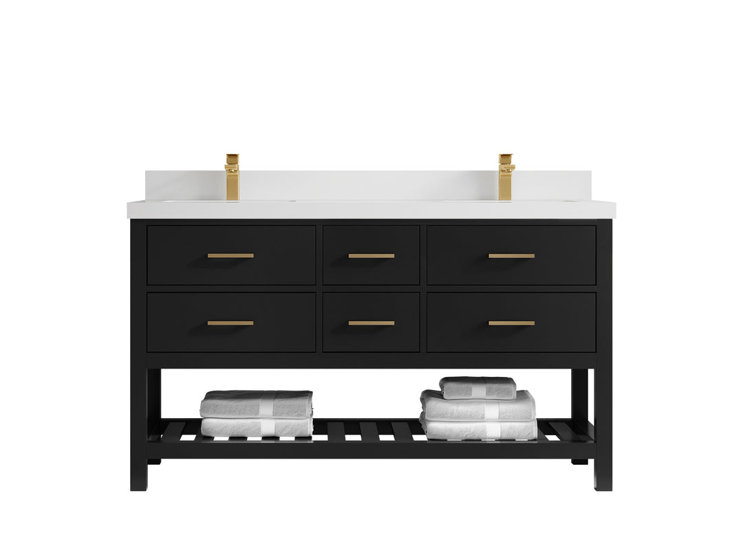 Parker 60 in. W x 22 in. D Double Sink Bathroom Vanity