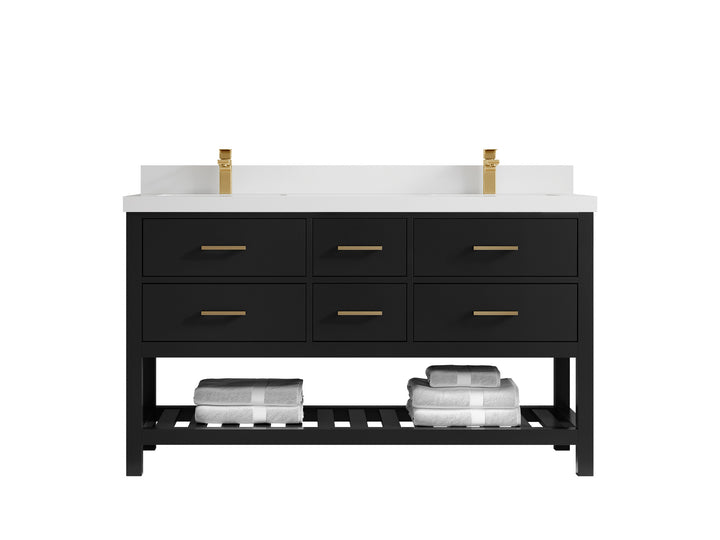 Parker 60 in. W x 22 in. D Double Sink Bathroom Vanity - photo 38