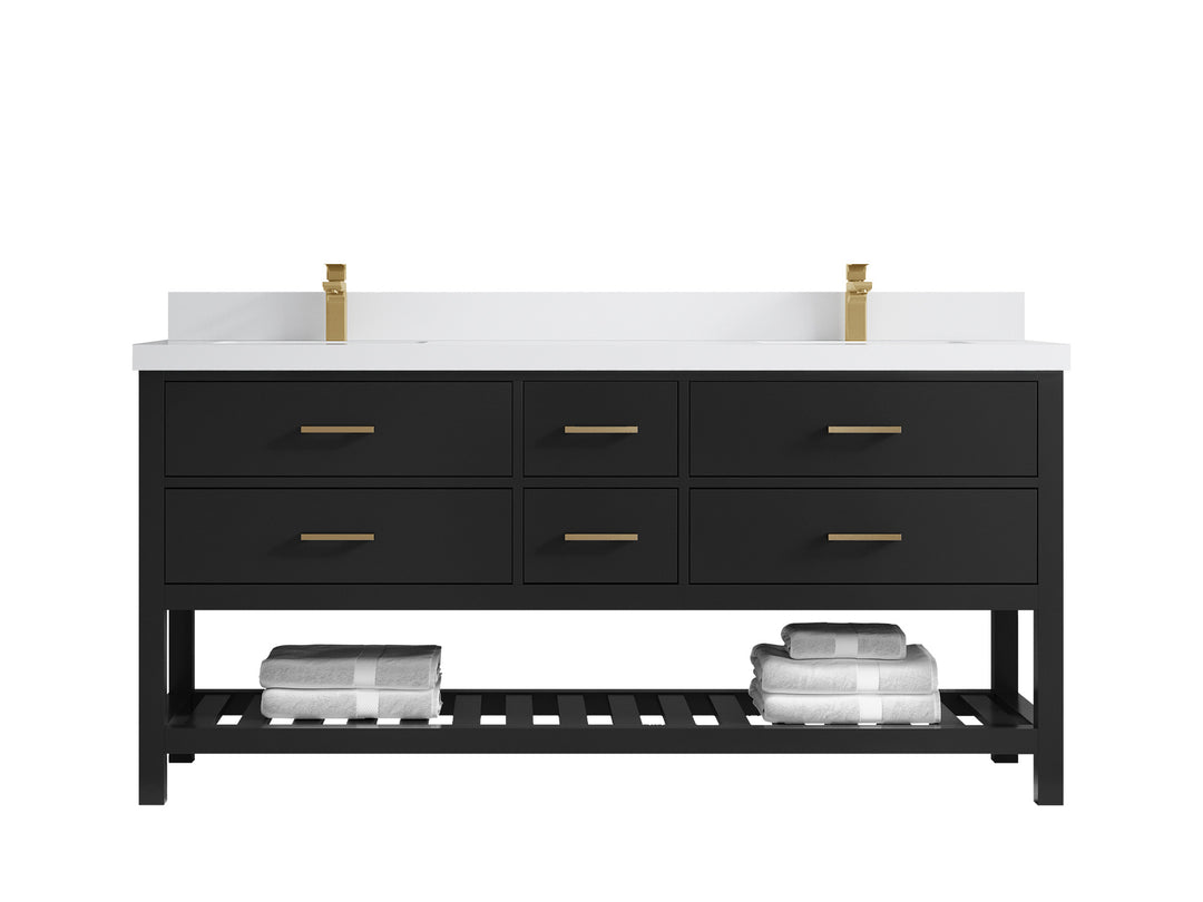 Parker 72 in. W x 22 in. D Double Sink Bathroom Vanity
