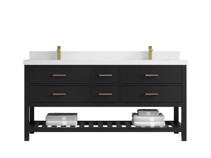 Parker 72 in. W x 22 in. D Double Sink Bathroom Vanity - photo 32