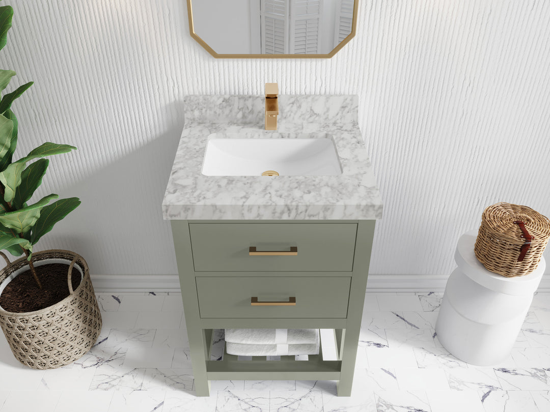 Parker 24 in. W x 22 in. D Single Sink Bathroom Vanity