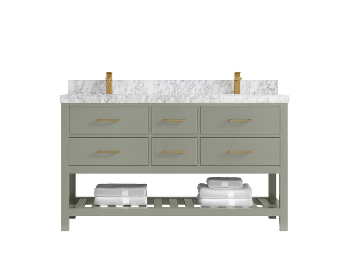 Parker 60 in. W x 22 in. D Double Sink Bathroom Vanity - photo 8