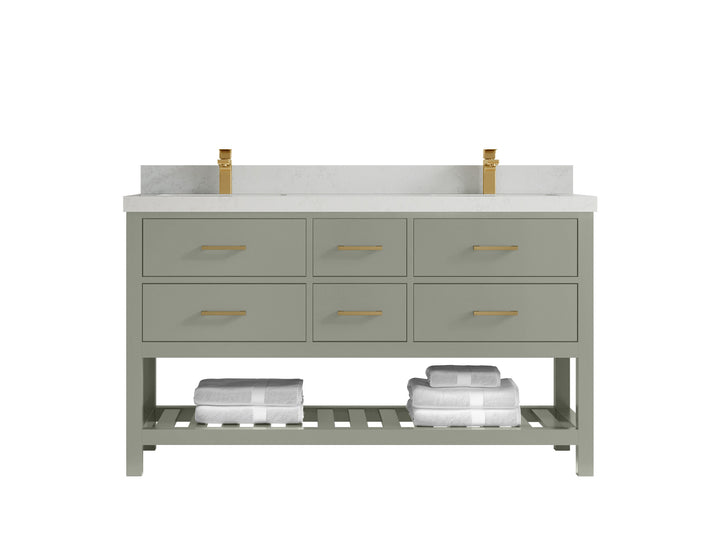 Parker 60 in. W x 22 in. D Double Sink Bathroom Vanity - photo 10