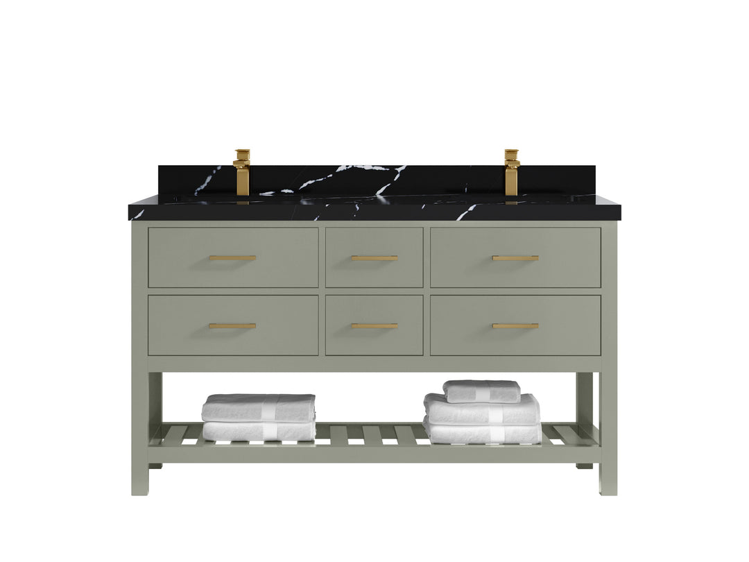 Parker 60 in. W x 22 in. D Double Sink Bathroom Vanity