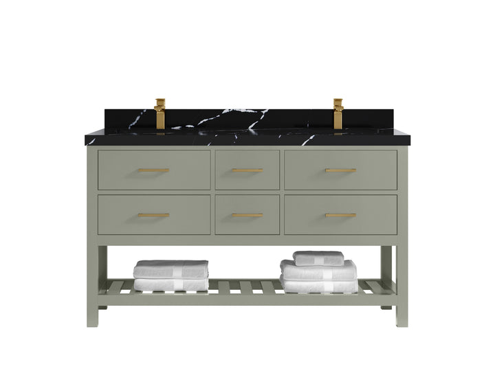 Parker 60 in. W x 22 in. D Double Sink Bathroom Vanity - photo 12