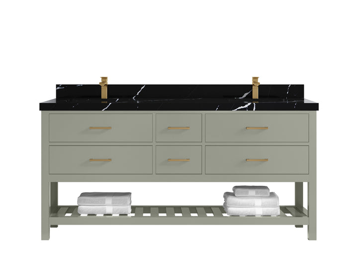 Parker 72 in. W x 22 in. D Double Sink Bathroom Vanity - photo 12