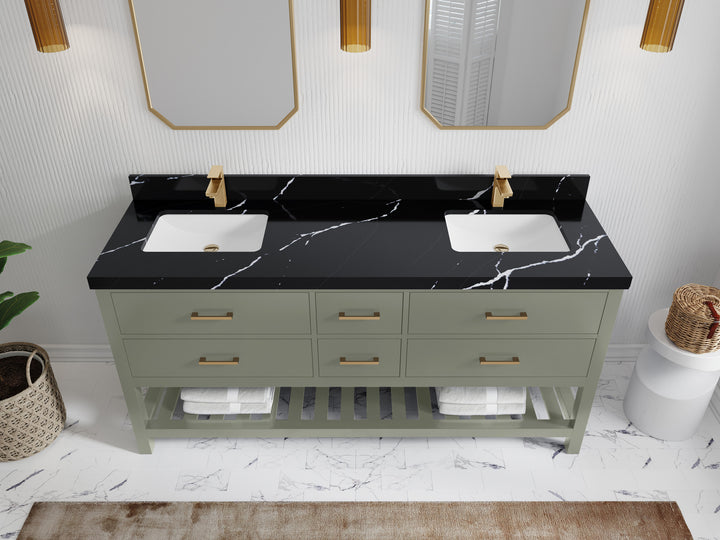 Parker 72 in. W x 22 in. D Double Sink Bathroom Vanity - photo 11