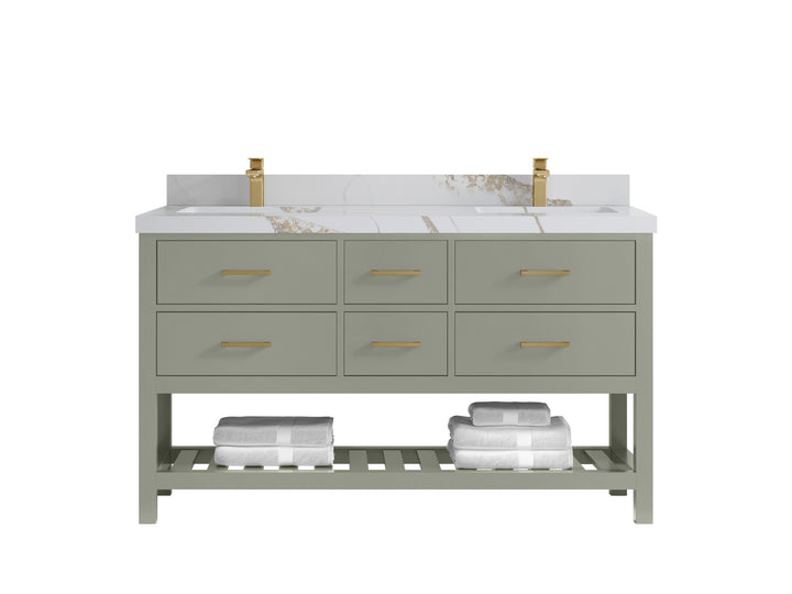 Parker 60 in. W x 22 in. D Double Sink Bathroom Vanity - photo 14