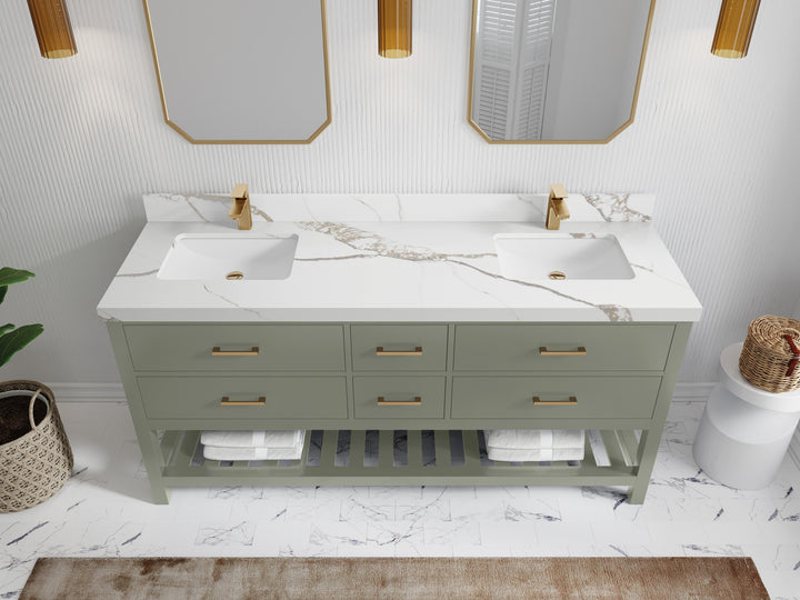 Parker 72 in. W x 22 in. D Double Sink Bathroom Vanity - photo 13