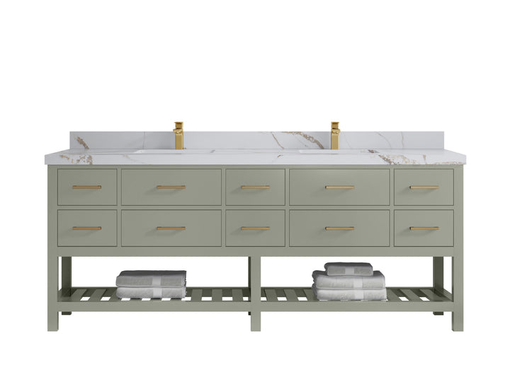 Parker 84 in. W x 22 in. D Double Sink Bathroom Vanity - photo 10