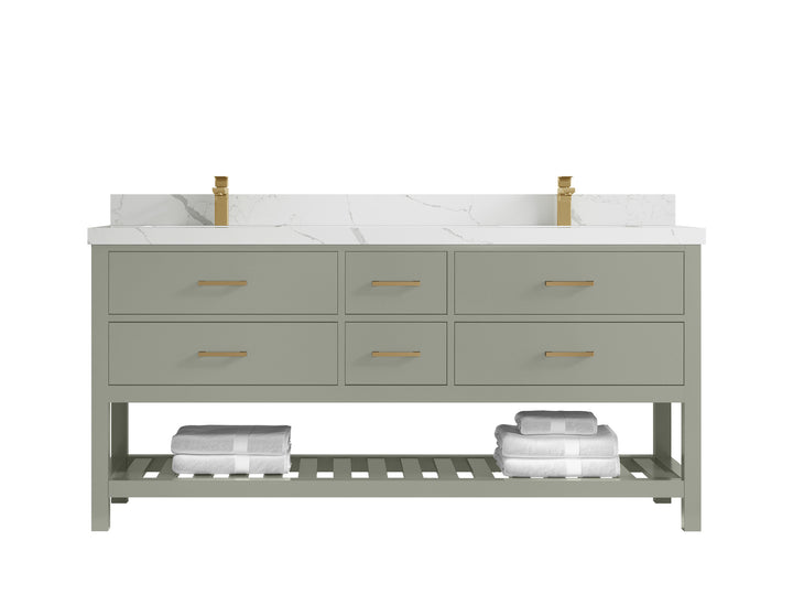 Parker 72 in. W x 22 in. D Double Sink Bathroom Vanity - photo 16