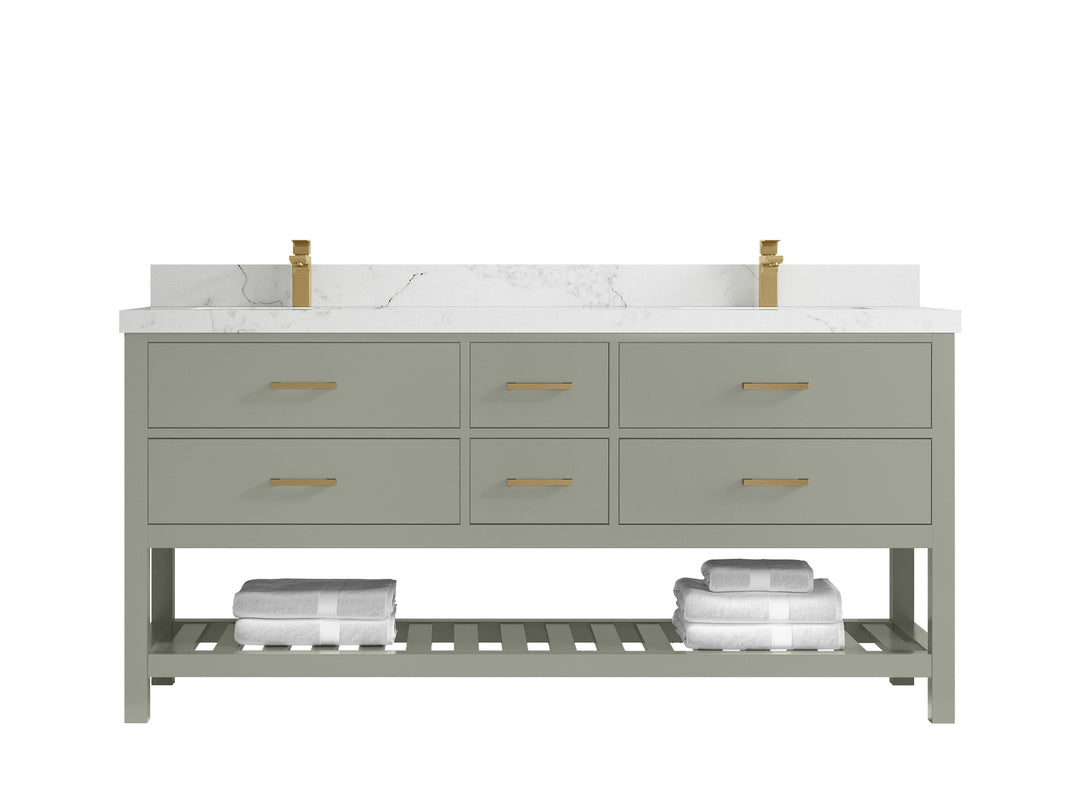 Parker 72 in. W x 22 in. D Double Sink Bathroom Vanity