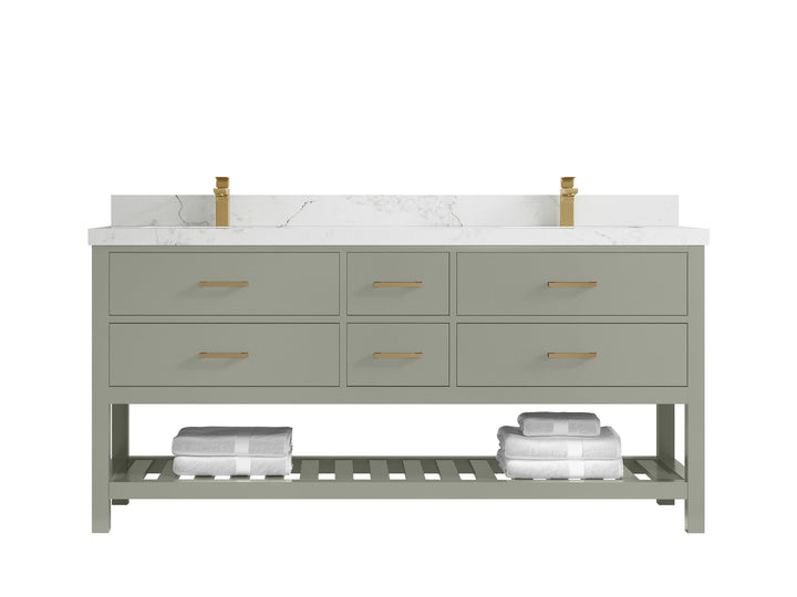 Parker 72 in. W x 22 in. D Double Sink Bathroom Vanity - photo 18