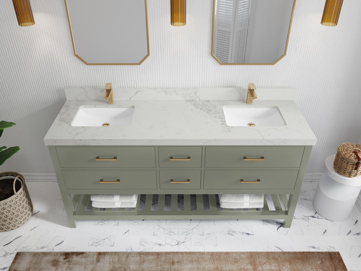 Parker 72 in. W x 22 in. D Double Sink Bathroom Vanity - photo 17
